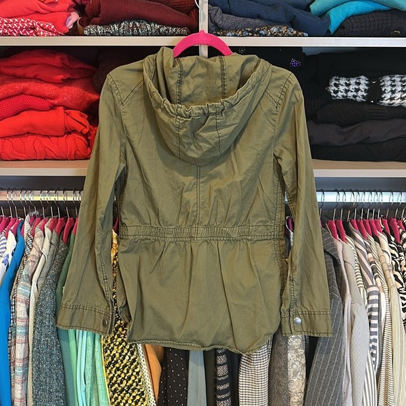 BP olive hooded 2 pocket jacket size XS - Picture 3 of 3